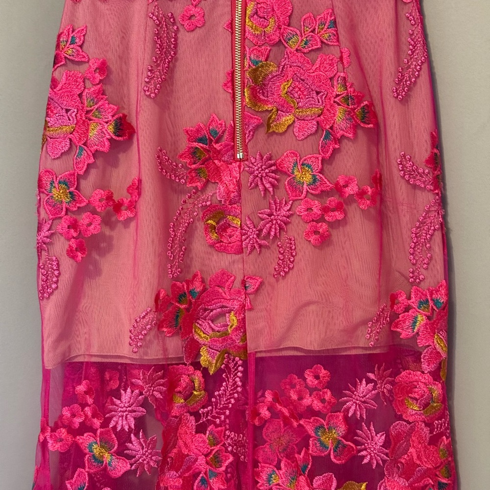 Bronx and Banco Eva Midi Floral Embroidered Dress M - Picture 6 of 16